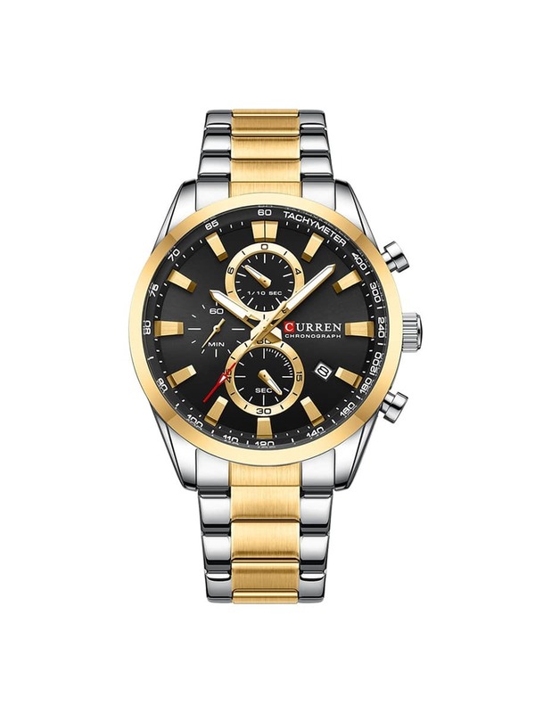Curren Reloj de pulsera de hombres cuarzo con multifunción cronógrafa , impermea