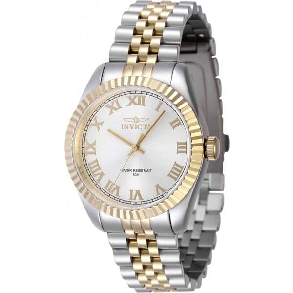 Reloj pulsera para mujer Invicta 47414 de plata y oro amarillo