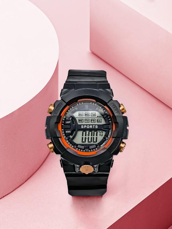 Reloj digital deportivo de unicolor